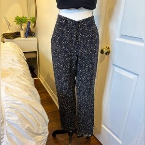 A.L.C. Felix Cropped Silk Pants | Designer Tailored Trousers | Size 4